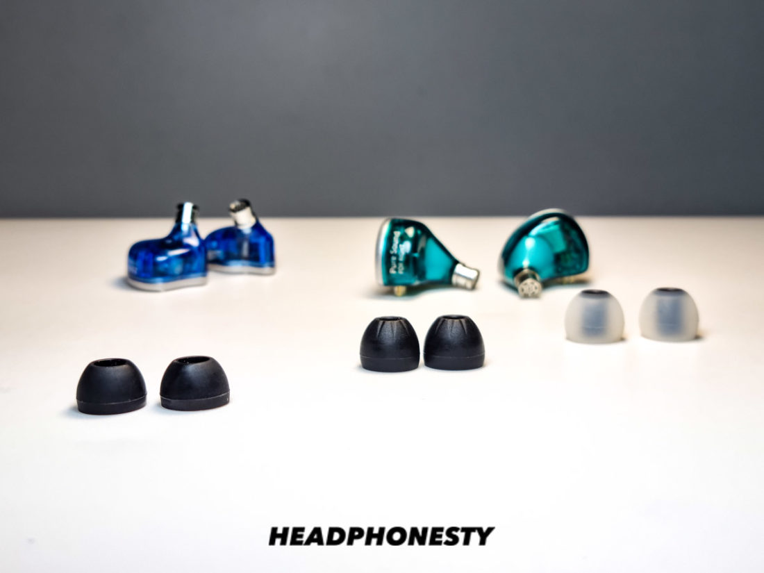 Silicon ear tips from IEMs