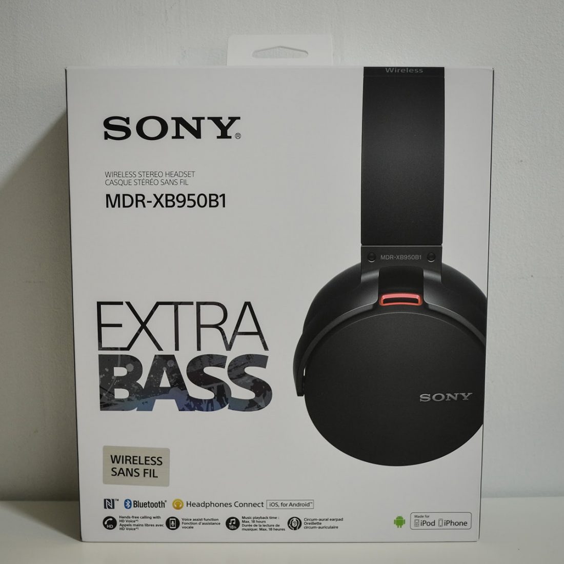 Sony MDR-XB950B1 EXTRA BASS™ Wireless Headphones A