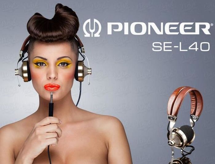 Original advertisement for the Pioneer SE-L40 headphones from Head-Fi