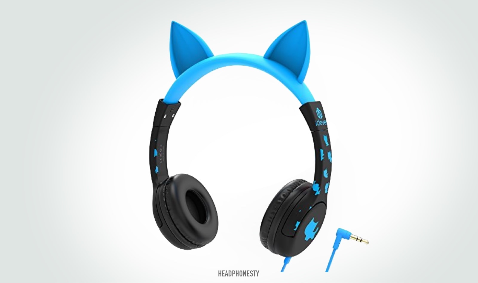 Close look at iClever BoostCare Cat Ear headphones (From: Amazon)