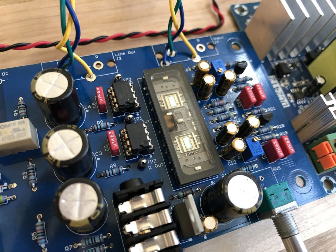 A closeup of the populated board.
