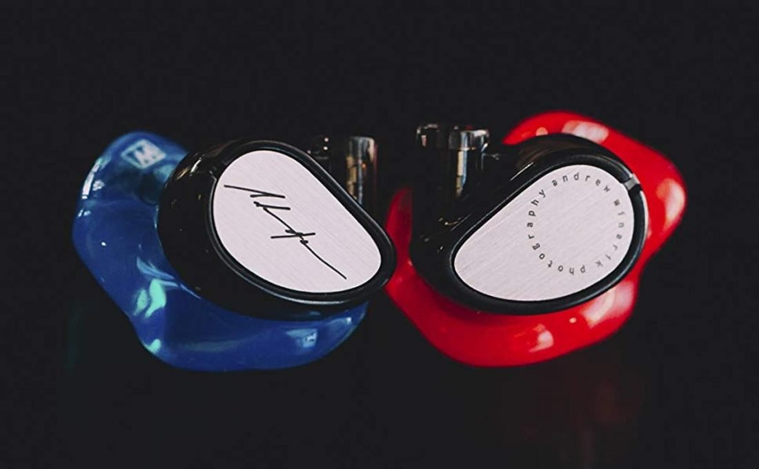 Custom faceplates and silicone ear tips from meeaudio.com.