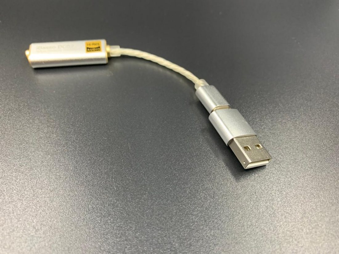 The USB Type-C to Type A adapter gives users an option to use this as a desktop DAC.