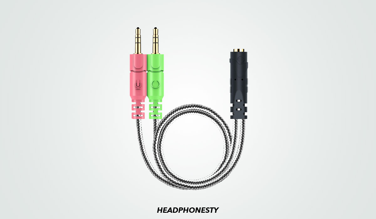 3.5mm headphone splitter (From: Amazon)
