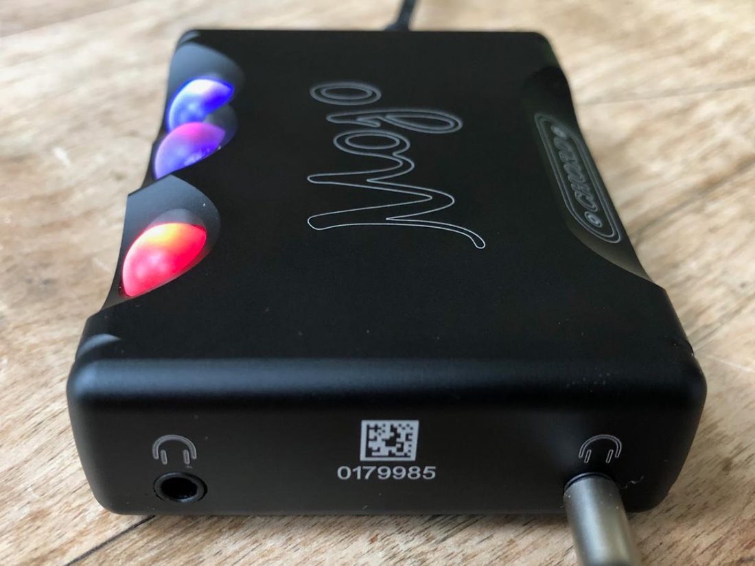 The combined portable DAC/Amp Chord Mojo.