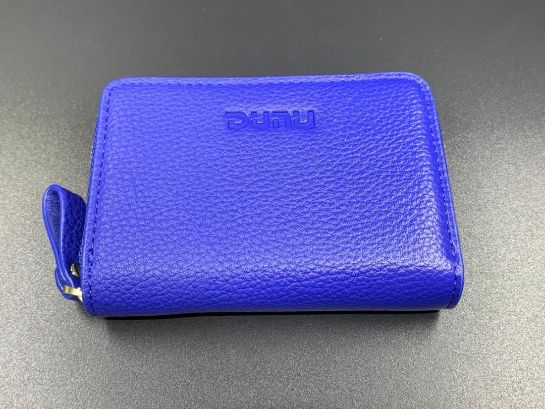 Blue leather case