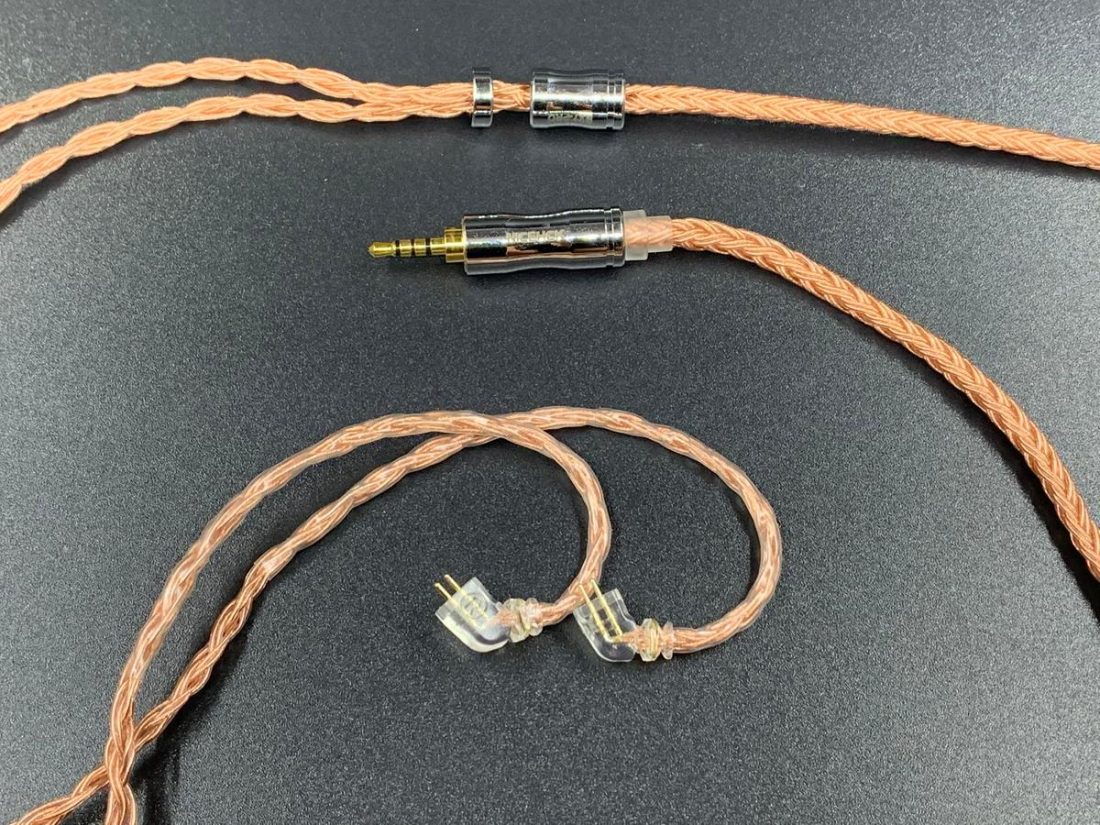 16 cores pure copper braided cable is used as NX7 PRO stock cable. This is a huge step up from NX7.