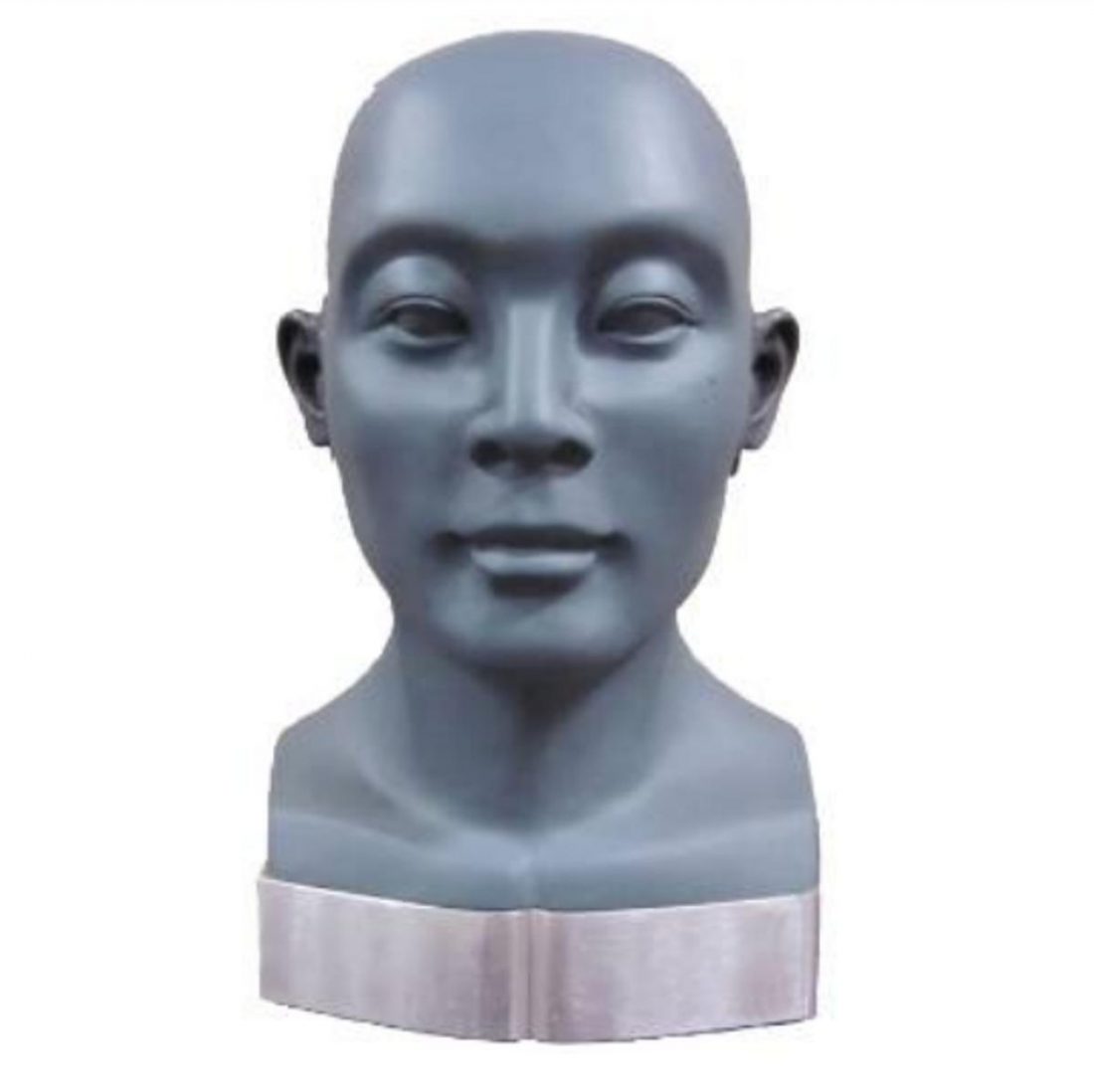 Chinese researchers identified a distinct subset of facial features and structure for East Asians, especially those of Chinese descent. This is BHead210, the resulting dummy head. It is clearly different from the GRAS that has been pictured above. (From: Ling Tang, Zhong-Hua Fu and Lei Xie)