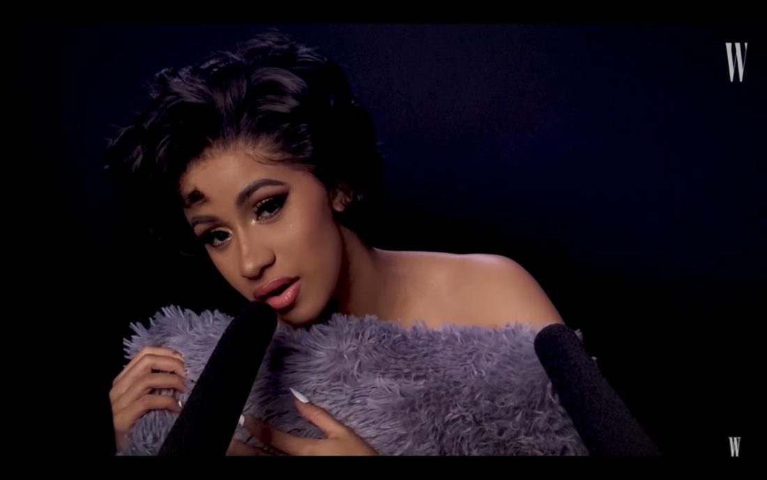 Rapper Cardi B tries her hand at making ASMR videos (From YouTube.com)