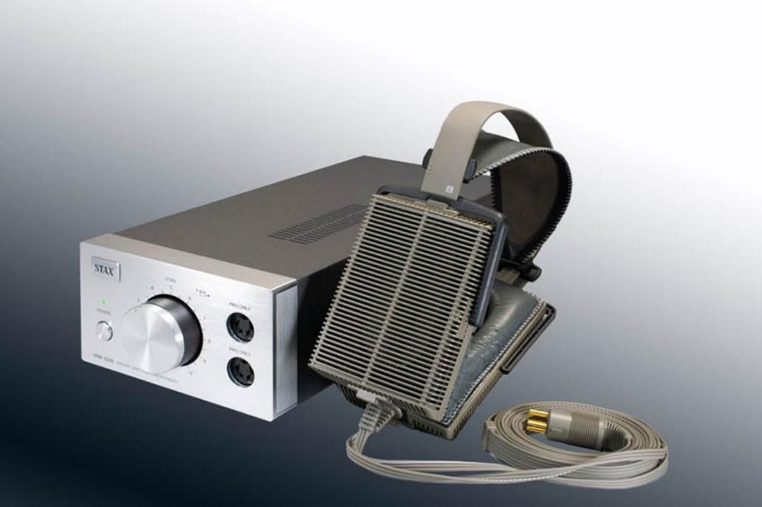 This Stax earspeaker combo was used by the author to test the results of audiophile recordings by Chesky Records. (From: Stax)
