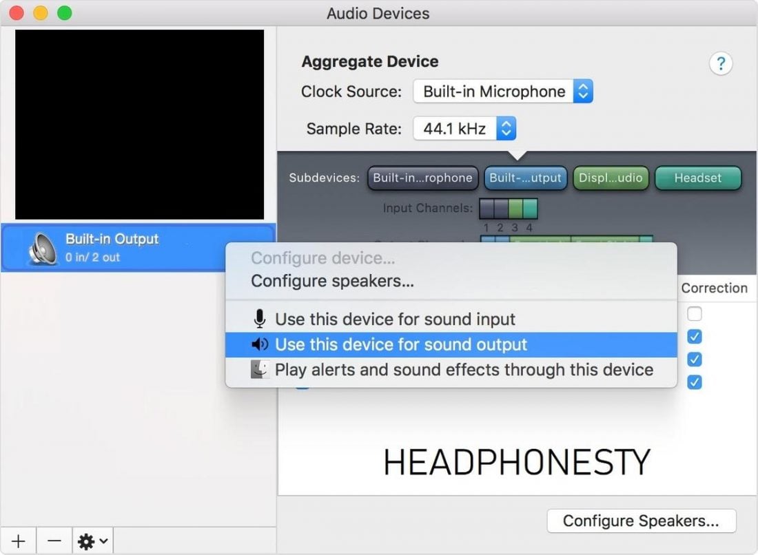 Audio MIDI Setup on your MAC computer