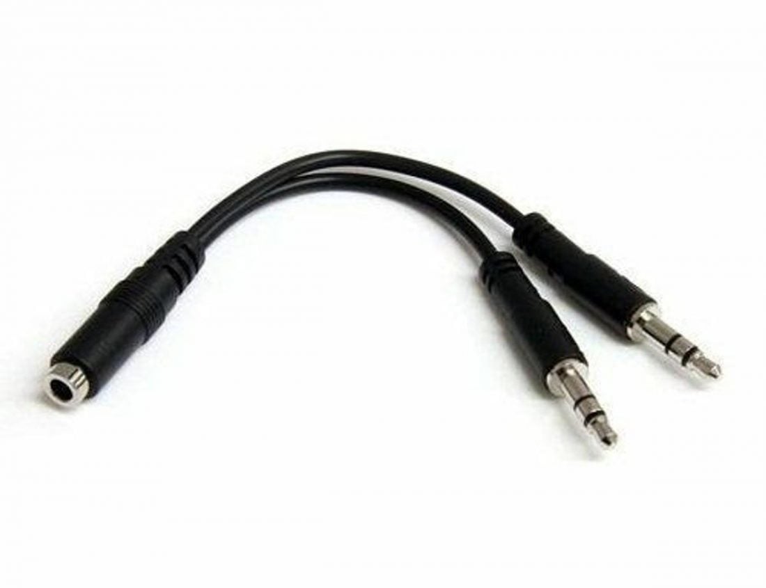 An audio splitter device (From: ebay.com).