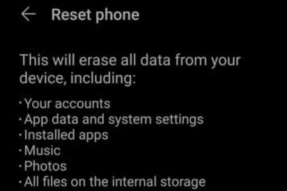 Do a hard reset (Screenshot)