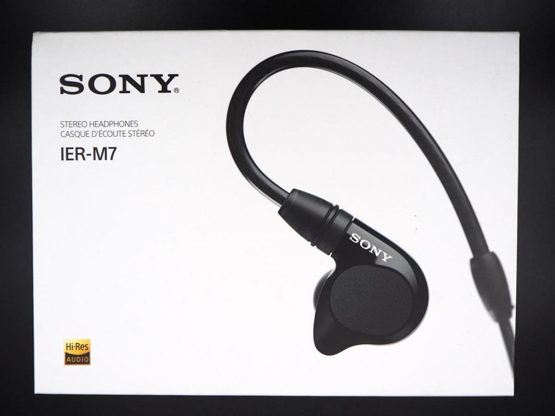 Packaging for Sony's IER-M7