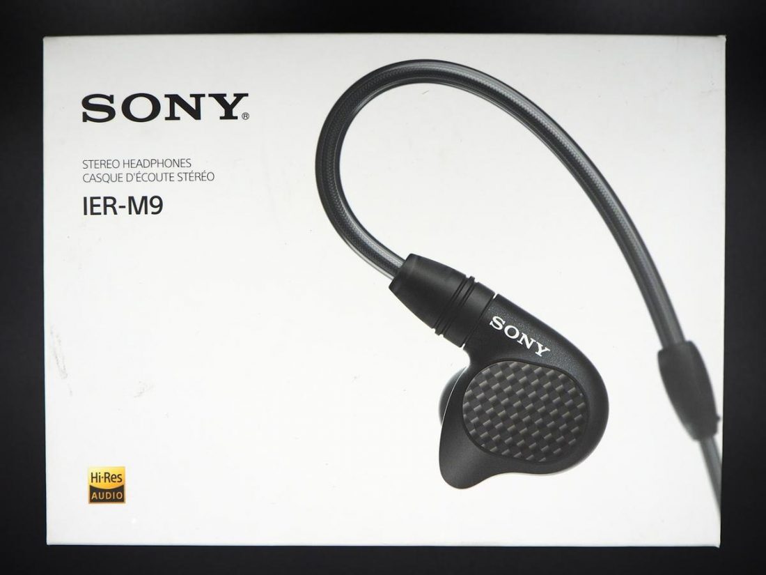 The packaging of Sony's IER-M9