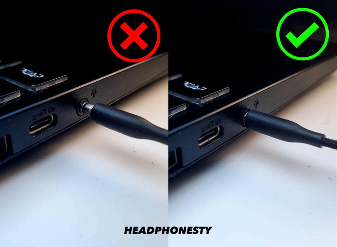 how to properly plug headphones