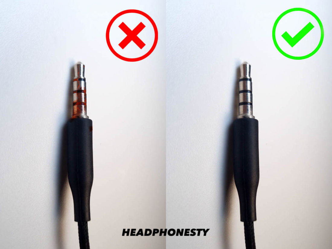 Dirty vs clean headphone jack