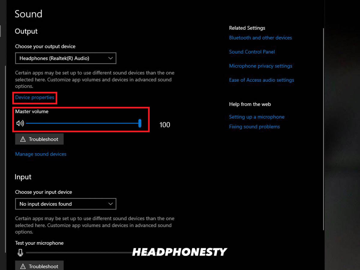 headphones not loud enough gain windows 10