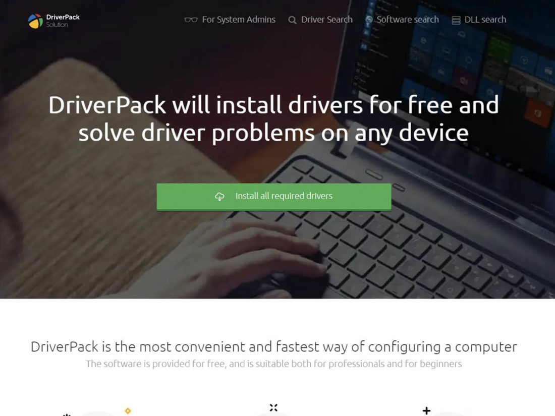 DriverPack.com Home Page
