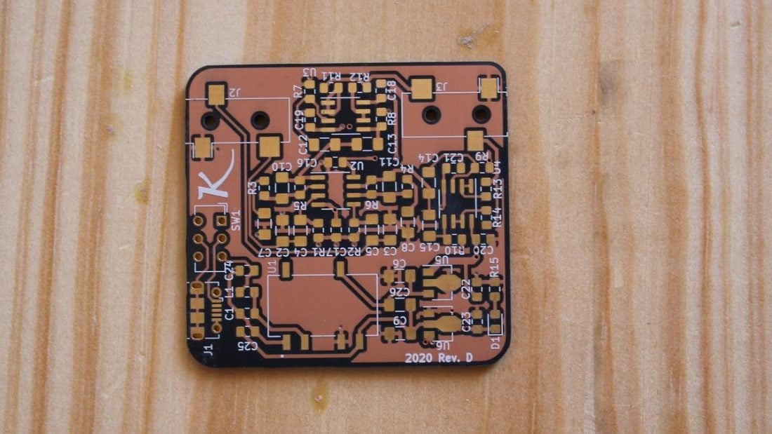 This is the bare circuit board we start with.