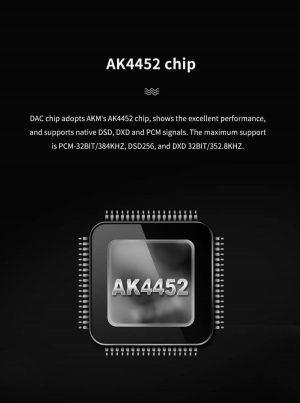 The AK4452 DAC chip is used inside the XP-2Pro. (From xDuoo.net)