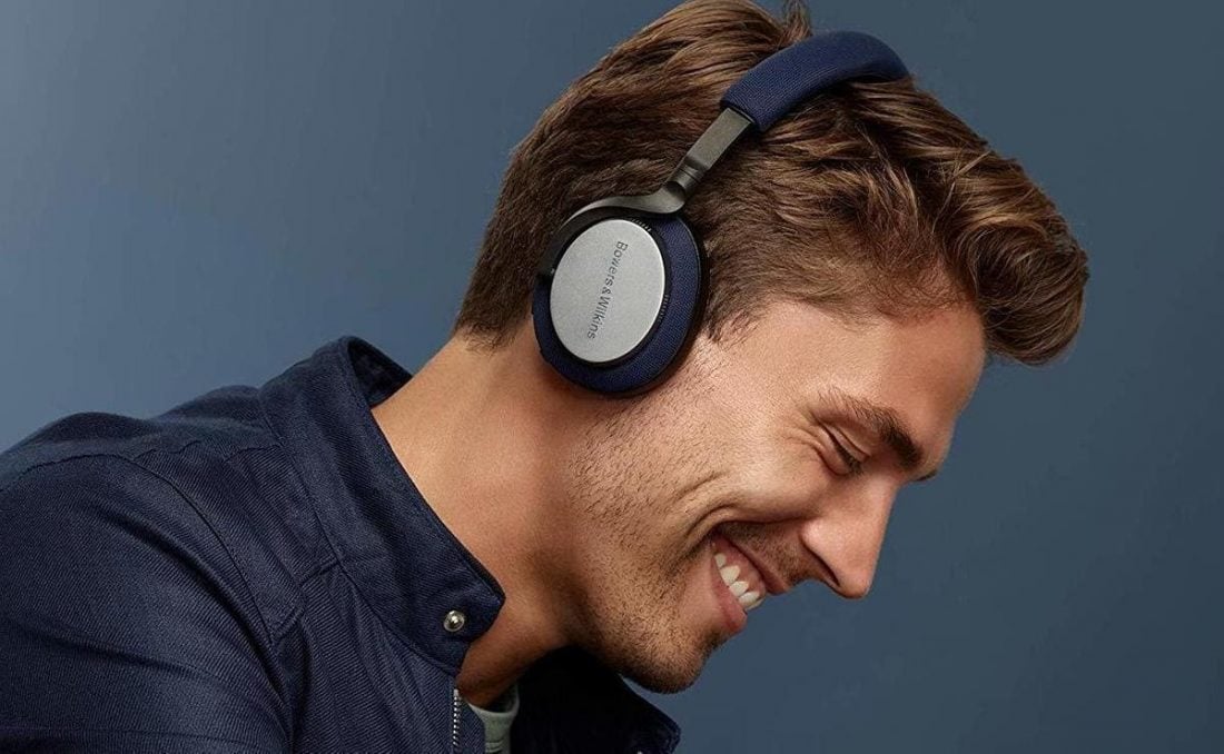 A model wearing Bowers & Wilkins PX5 Wireless on-ear headphones correctly (From: bowerswilkins.com)