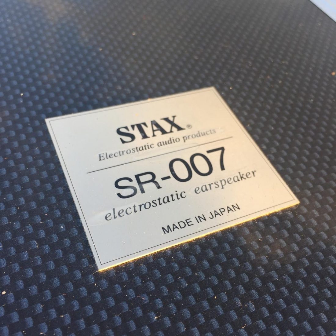 The label on the SR-007 MK1's case
