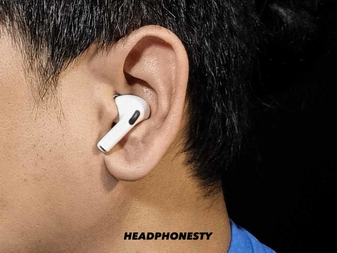 Wearing AirPods properly