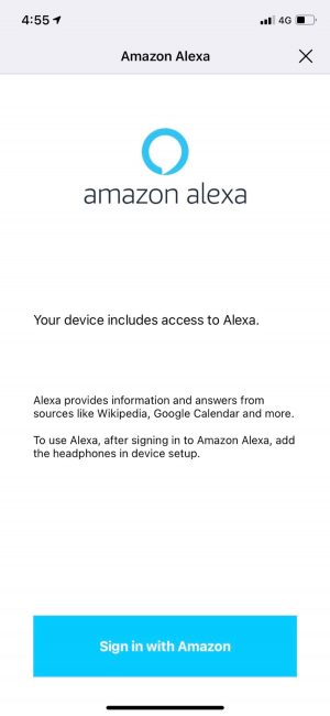 Amazon Alexa can be enabled in the application