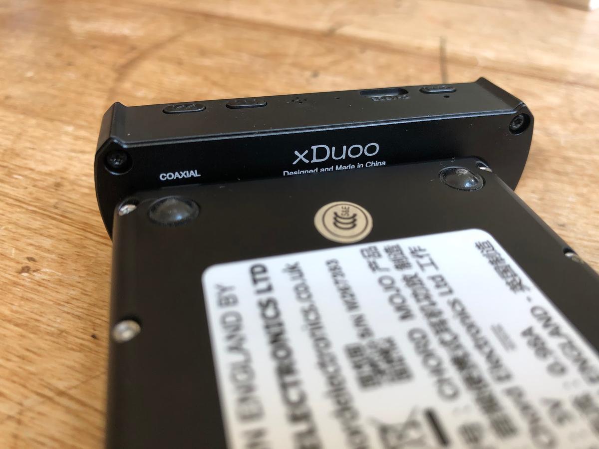 The xDuoo 05BL Pro installed in the Chord Mojo.