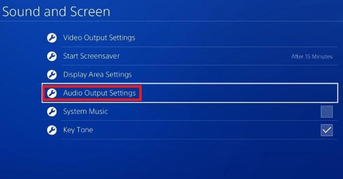 Audio output settings (From: astrogaming/Youtube)
