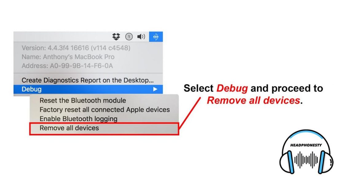Debug and remove all devices