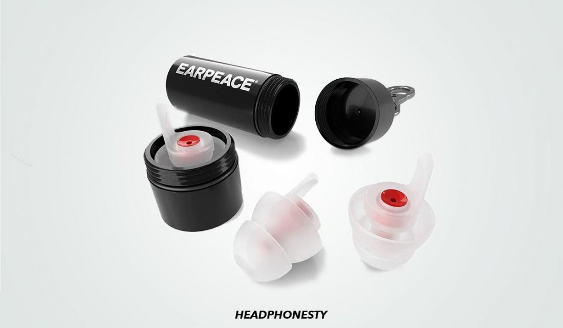 Close look at EarPeace Concert Earplugs (From: Amazon)