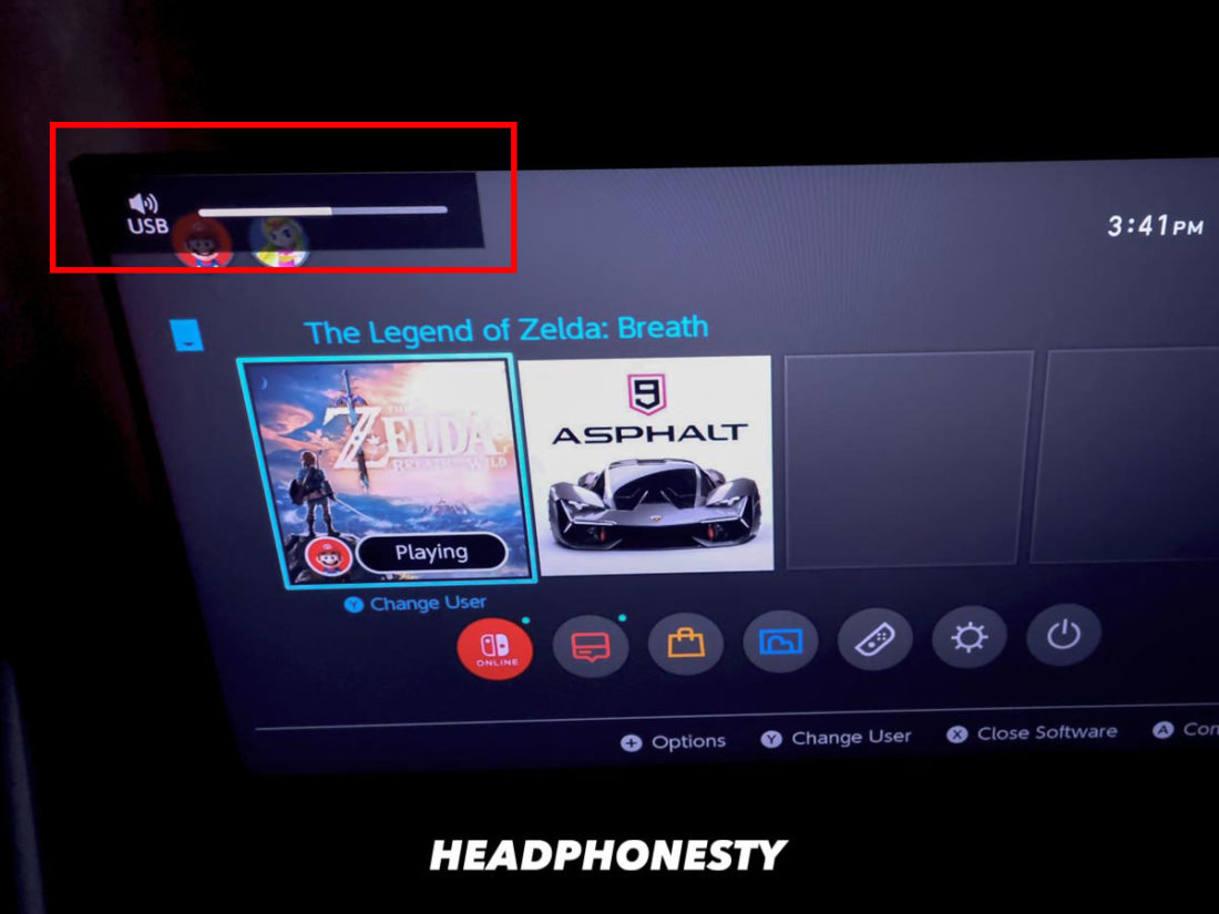 USB audio mode in Switch in Docked mode