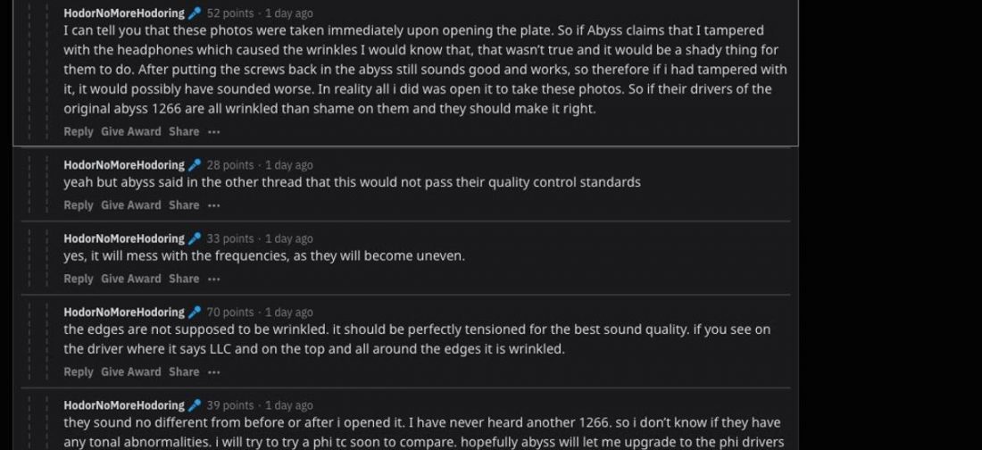 Abyss addressed the wire concerns on Reddit. u/HodorNoMoreHodoring (From: reddit.com)
