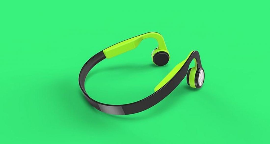 Commercial bone conduction headphones (From: Wikimedia Commons)