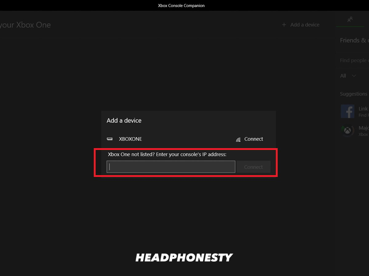 Click on the headset icon
