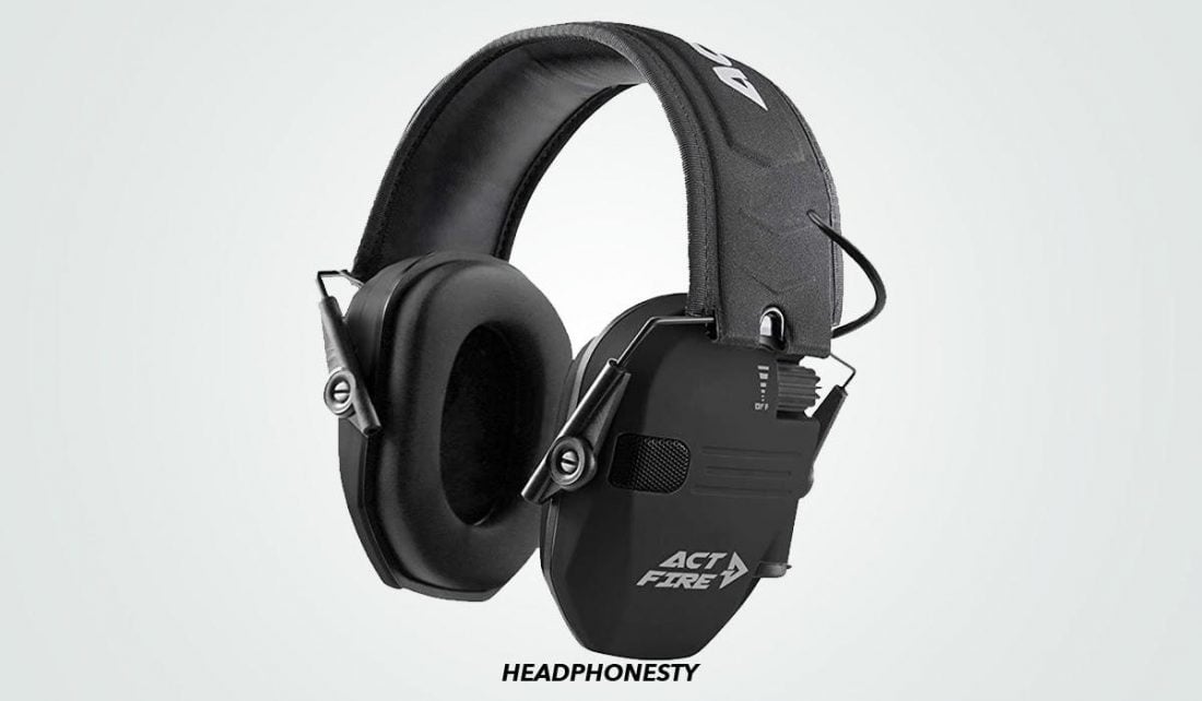 Close look at Act Fire Shooting Earmuffs (From: Amazon)