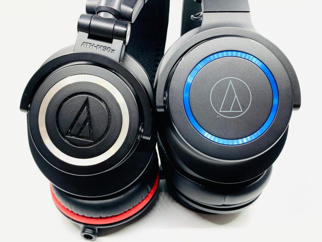 Audio Technica ATH-M50x (left) and ATH-G1WL (right)