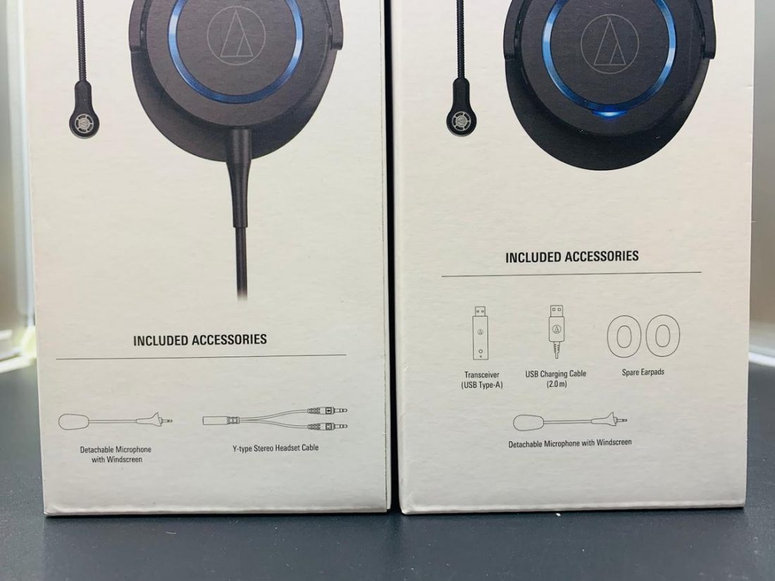 Accessories included in the box is printed at the side of the box