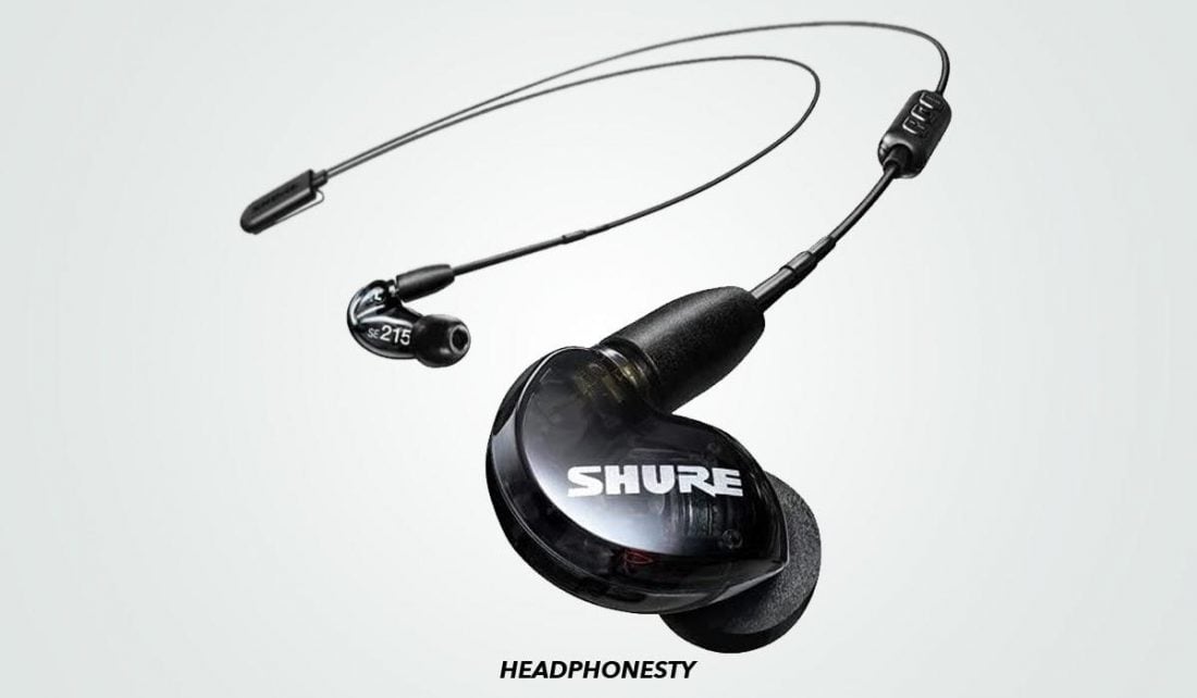 Close look at Shure SE215-K-BT1 (From: Amazon)