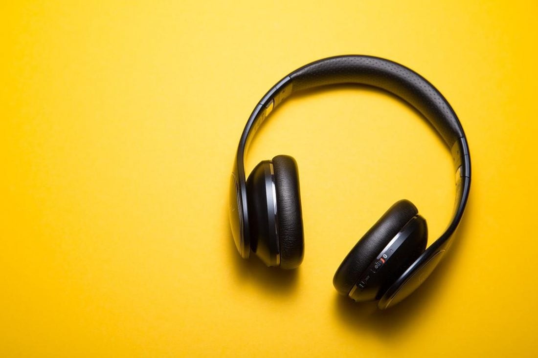 A pair of wireless headphones. (From: Unsplash)