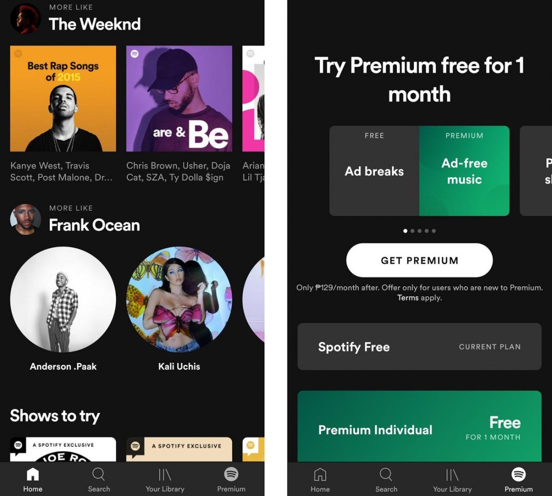 Getting Spotify Premium on Android.