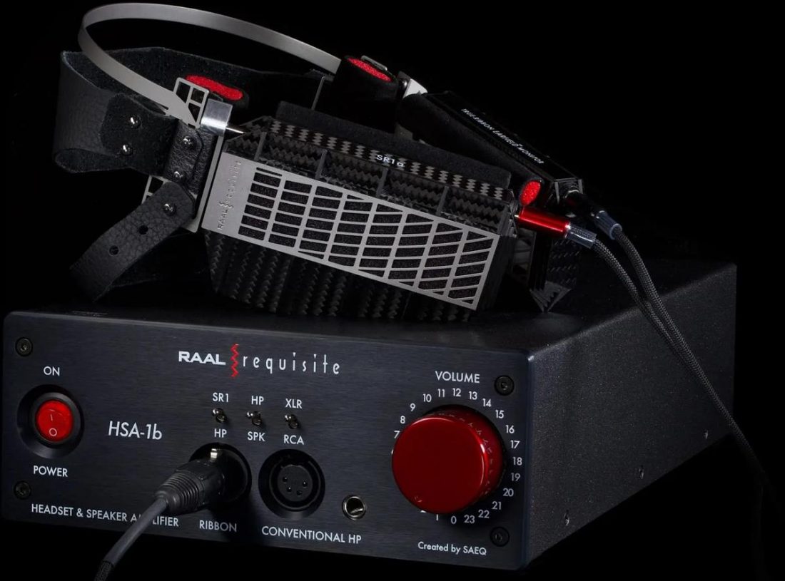 RAAL-requisite SR1a Earfield Monitors with RAAL amplifier (optional) (From: https://raalrequisite.com)