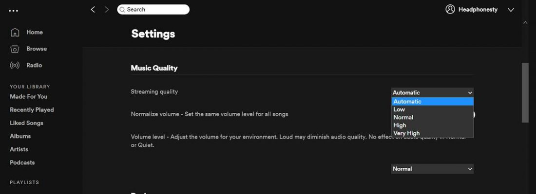 Spotify Audio Quality