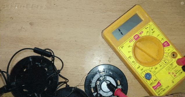 Using a multimeter on headphone speakers. (From: YouTube/AThul Ltrk)