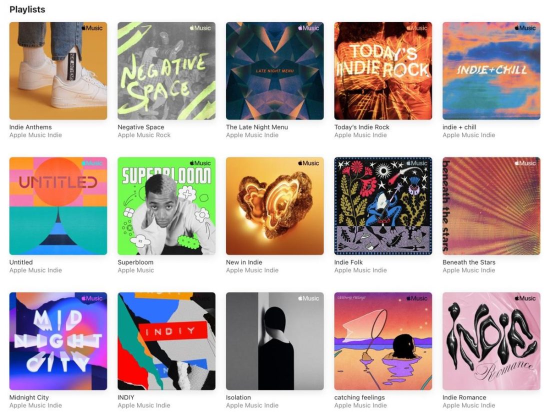 Indie music on Apple Music.