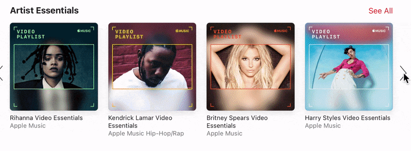 Music videos on Apple Music.