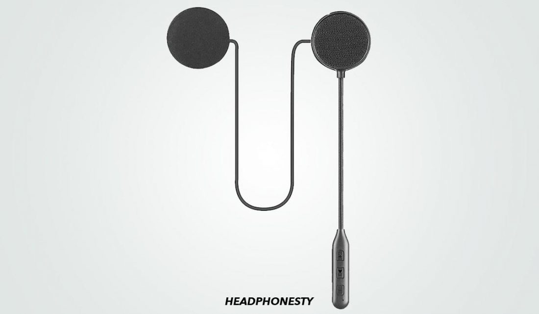 Close look at JZAQ Helmet Headphones (From: Amazon)