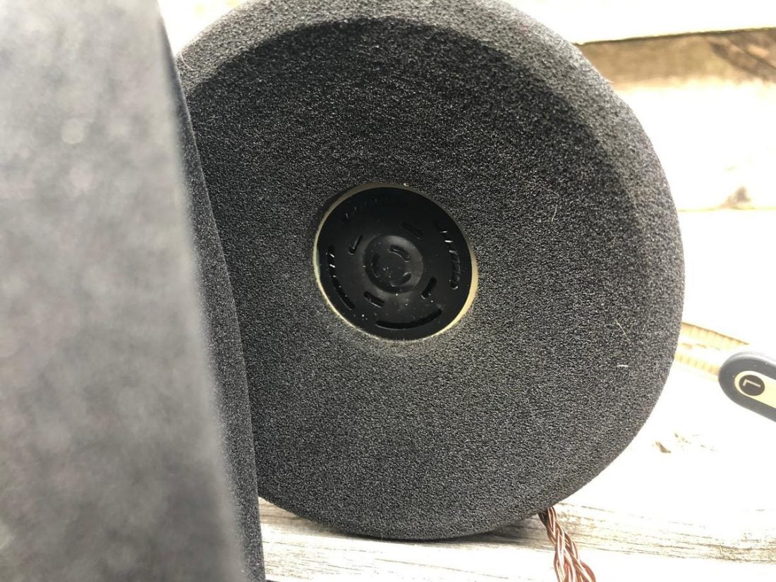 The Grado-style G-cush pads have no foam over the driver.